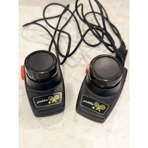 Vintage Atari 2600 Paddle Controllers Pair Video Game Joysticks OEM Untested